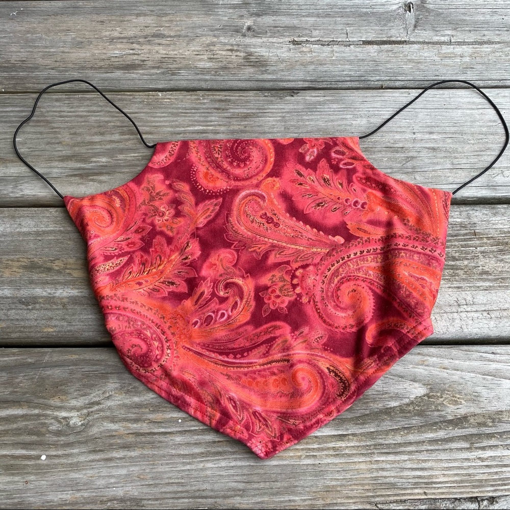 Street Code Backless Bandana Style Crop Top